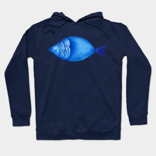 Blue fish Hoodie